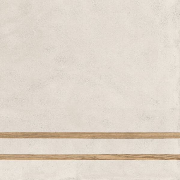 Gres Fioranese Sfrido 2Lines Cemento1 Bianco Nat. Rtt. 60×60 cm