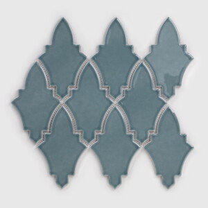 Raw Decor Arabeska Shield Teal Blue 22,4x27,1 cm Mozaika
