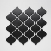 Raw Decor Arabeska Duża Czarna Matowa 25,2×27,5 cm Mozaika