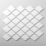 Raw Decor Arabeska Mała Biała Szkliwiona 28,2×25,2 cm Mozaika