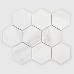 Raw Decor Heksagon XL Marble Matowy 25,6x29,5 cm Mozaika