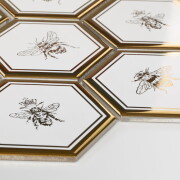 Raw Decor Heksagon XL Queen Bee Gold 25,6×29,5 cm Mozaika