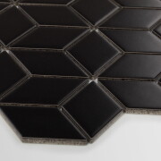 Raw Decor Diamont Czarny Matowy 30,5×26,6 cm Mozaika