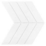 Dunin Royal Chevron White Matt 31,8x22,4 cm