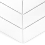 Dunin Royal Chevron White Matt 31,8x22,4 cm - obrazek 3