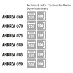 MCJ lustro na pasie Andrea 60 cm czarne - obrazek 4