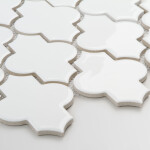Raw Decor Arabeska Dover Pure White Szkliwiona 27,5x26 cm - obrazek 2