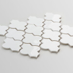 Raw Decor Arabeska Dover Pure White Szkliwiona 27,5x26 cm - obrazek 3