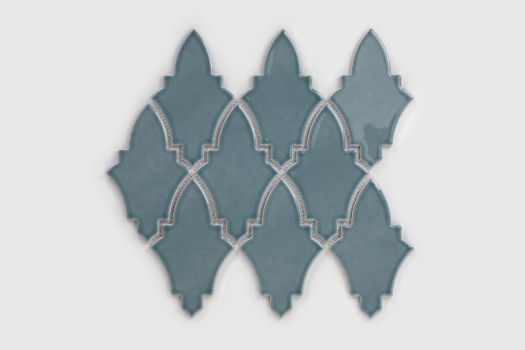 Raw Decor Arabeska Shield Teal Blue 22,4x27,1 cm Mozaika