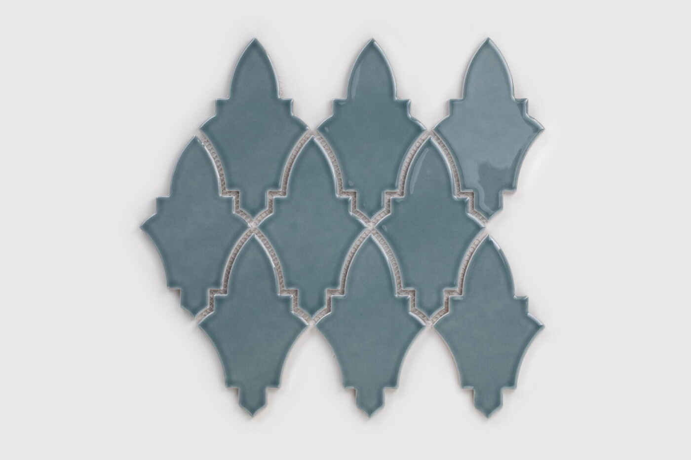 Raw Decor Arabeska Shield Teal Blue 22,4x27,1 cm Mozaika