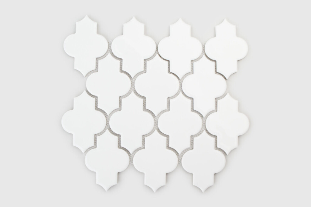 Raw Decor Arabeska Dover Pure White Szkliwiona 27,5x26 cm Mozaika