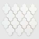 Raw Decor Arabeska Dover Pure White Szkliwiona 27,5x26 cm Mozaika