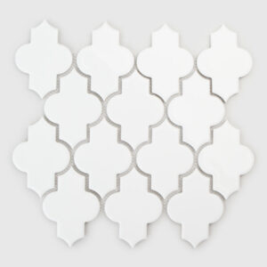 Raw Decor Arabeska Dover Pure White Szkliwiona 27,5x26 cm Mozaika