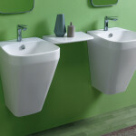 SIMAS BADEN BADEN UMYWALKA WISZĄCA 40X45 BB13/F87 BIAŁA - obrazek 2