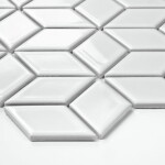 Raw Decor Diamont White Star Szkliwiony 30,5x26,5 cm - obrazek 3