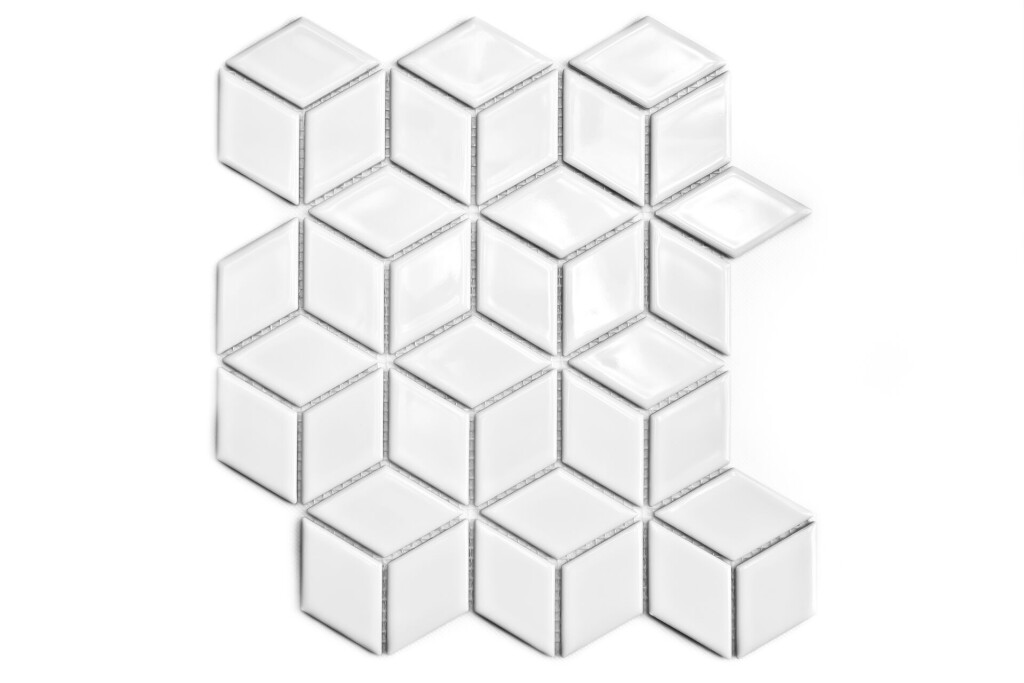 Raw Decor Diamont White Star Szkliwiony 30,5x26,5 cm Mozaika