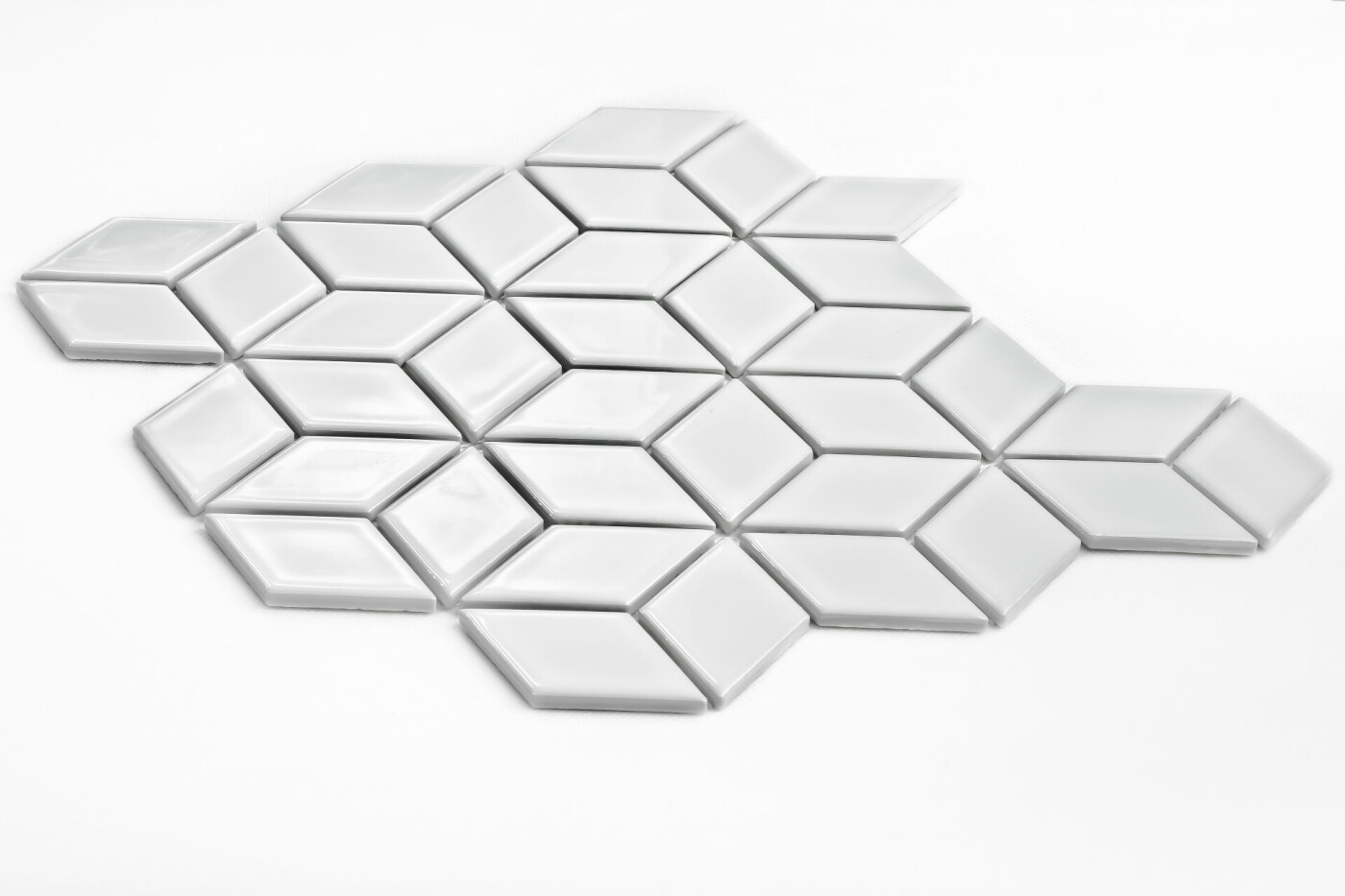 Raw Decor Diamont White Star Szkliwiony 30,5x26,5 cm - obrazek 2