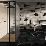 Ceramica Fioranese Sound of Marbles Nero Fondo Rtt. Lev. 74x148 cm M4717LR - obrazek 3