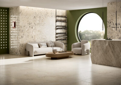 Ceramica Fioranese I Ciottoli Sabbia Avorio Nat. Rtt. 90,6x90,6 cm LM901R - obrazek 2