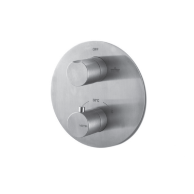 Bateria natryskowa podtynkowa termostatyczna Tiber Steel V08115
