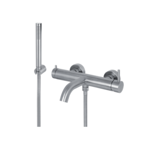 Bateria wannowa ścienna Tiber Steel V17086