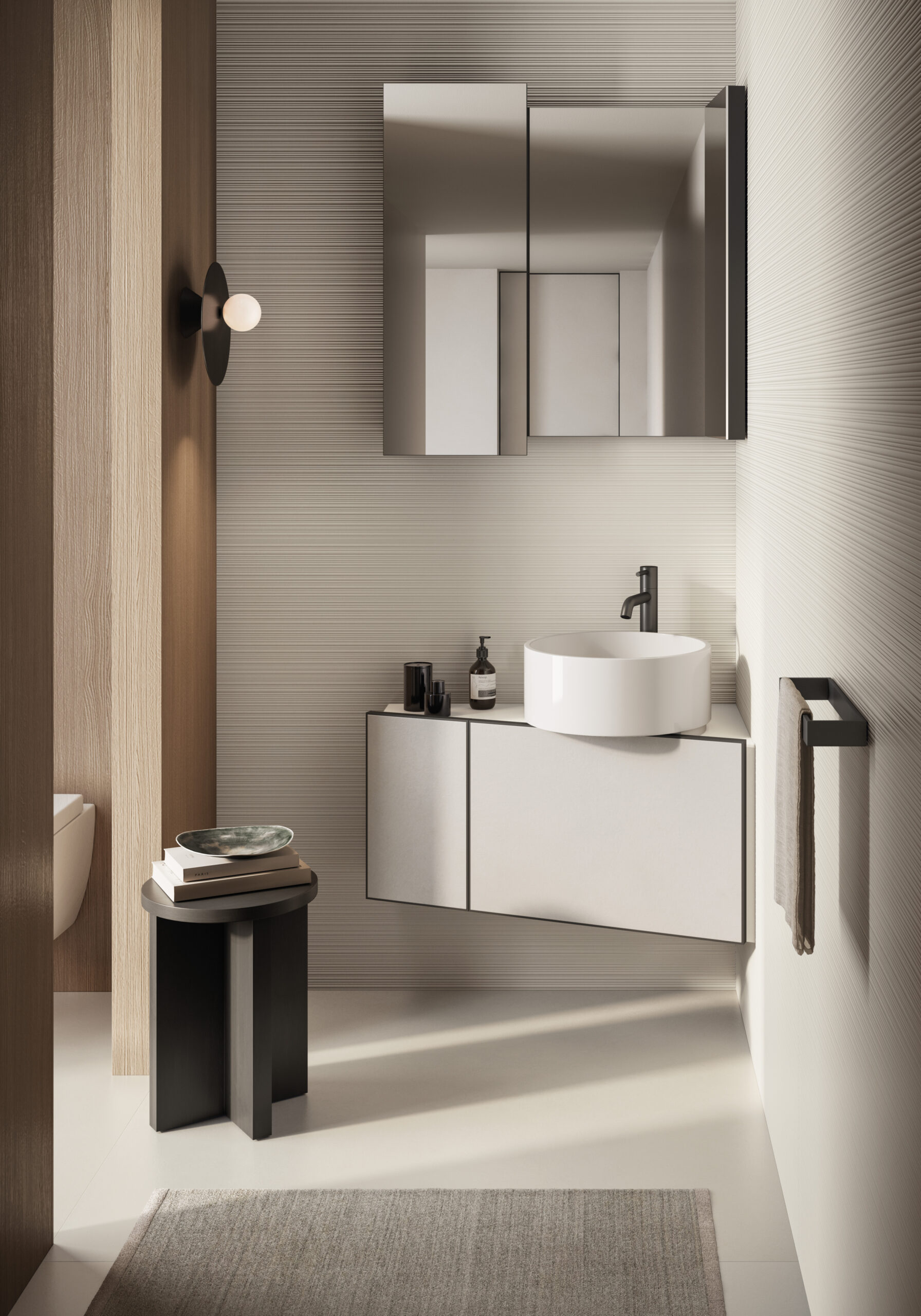 Italgraniti Nuances Bianco Ribbed Rtt. 60X120 cm NU01BAR - obrazek 2