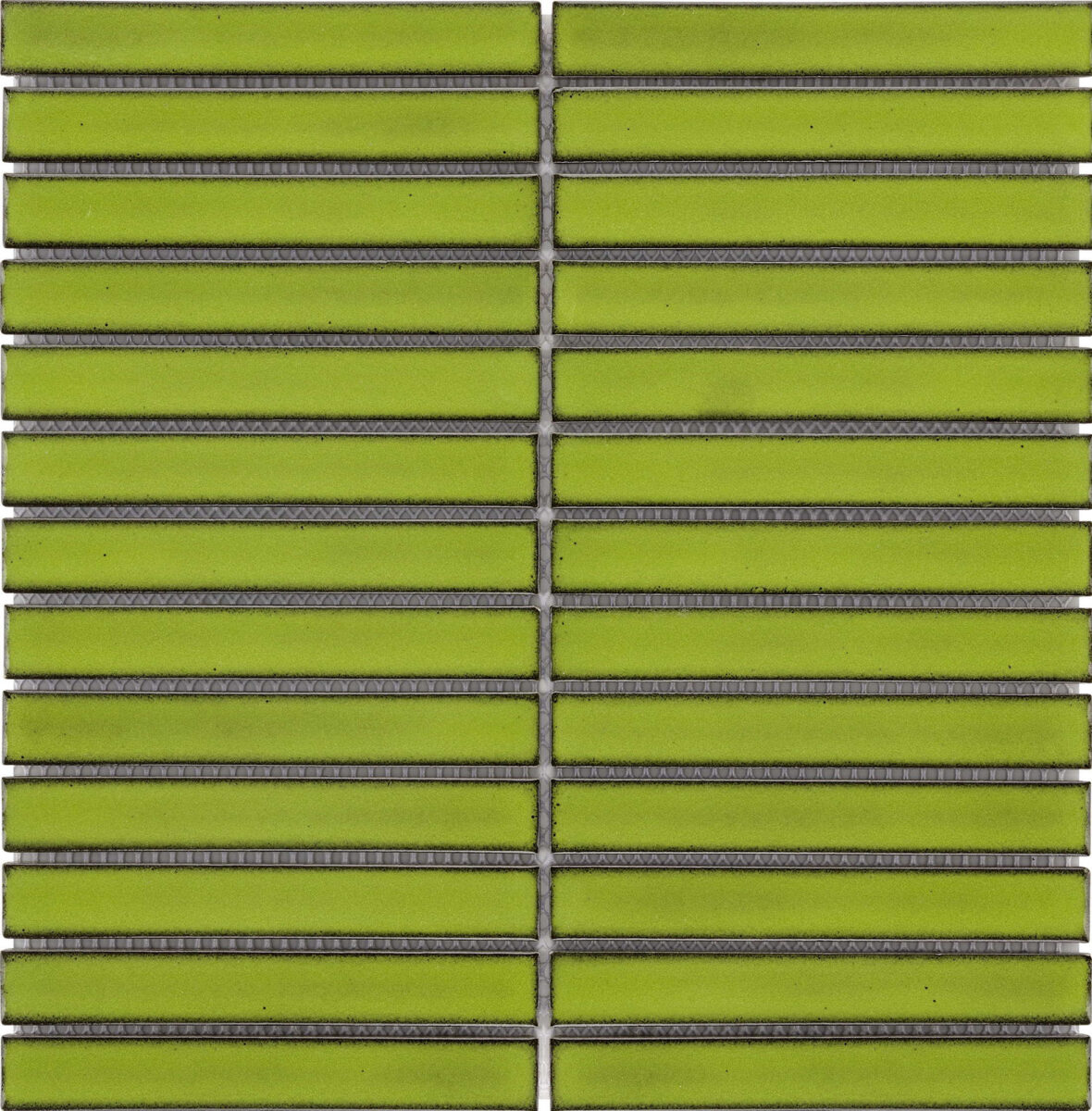 Barwolf Stripes Reed Green Glossy KIT-23005 mozaika ceramiczna ścienna