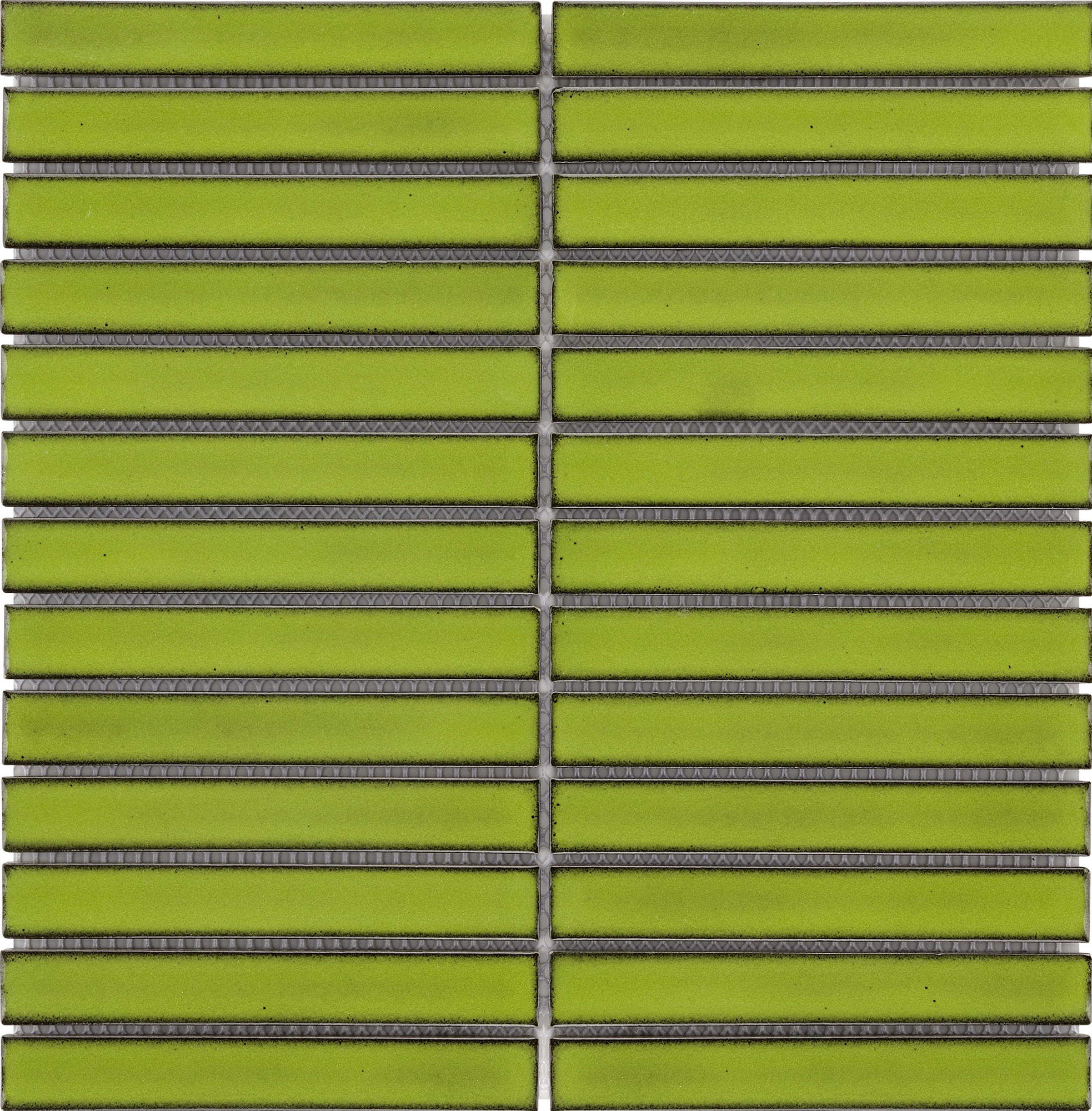 Barwolf Stripes Reed Green Glossy KIT-23005 mozaika ceramiczna ścienna