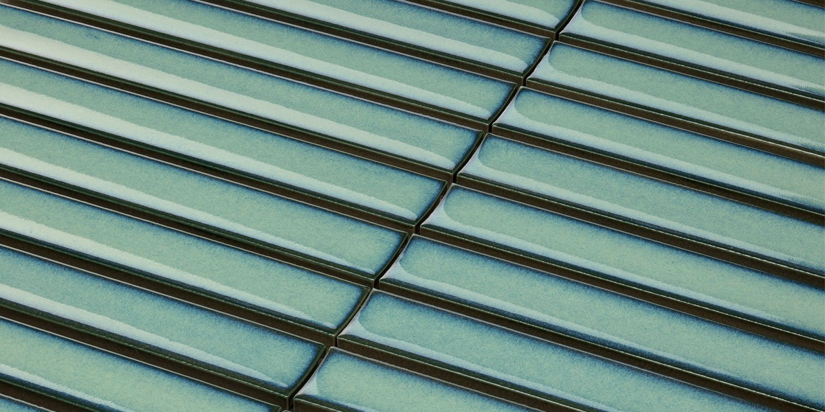 Barwolf Stripes Aquamarine Blue Glossy 29,6x29,9 cm KIT-23004 - obrazek 2
